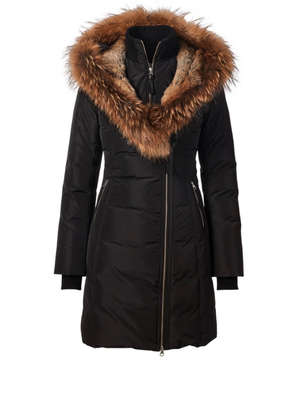 Mackage TRISH Black Down Coat Genuine Fur